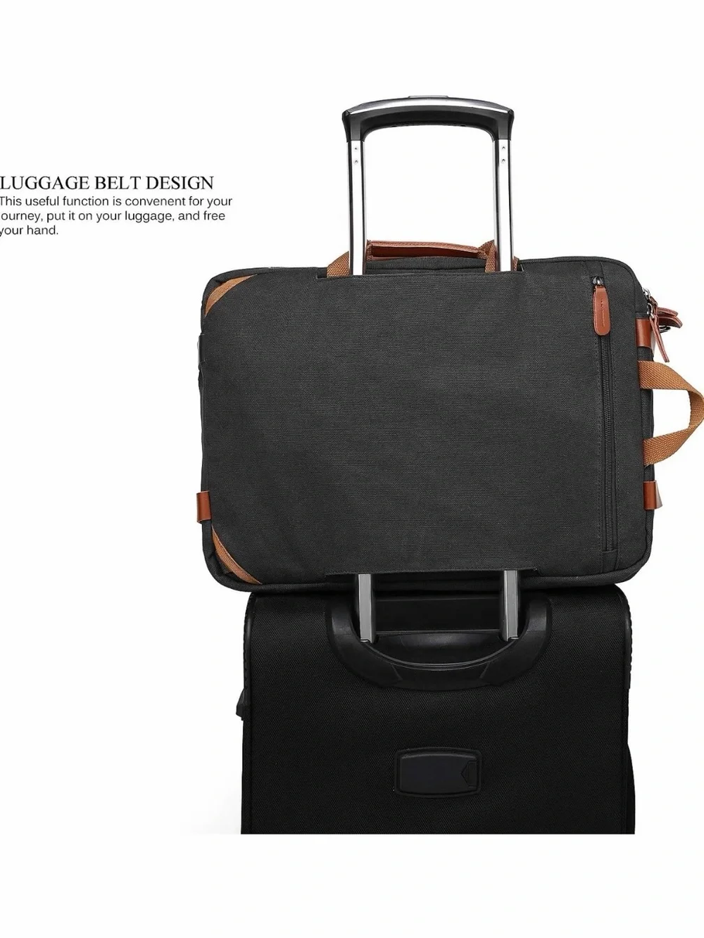 New!! CoolBELL Convertible Backpack Messenger Shoulder